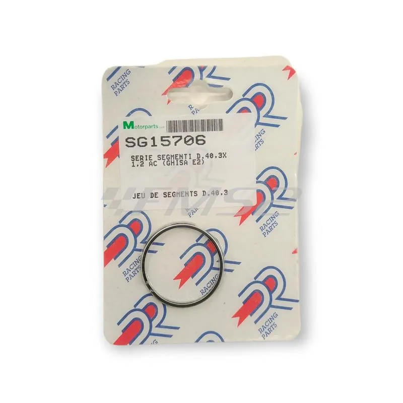 Fasce elastiche pistone diametro 40,3x1,2 ac (ghisa e2), ricambio SG15706