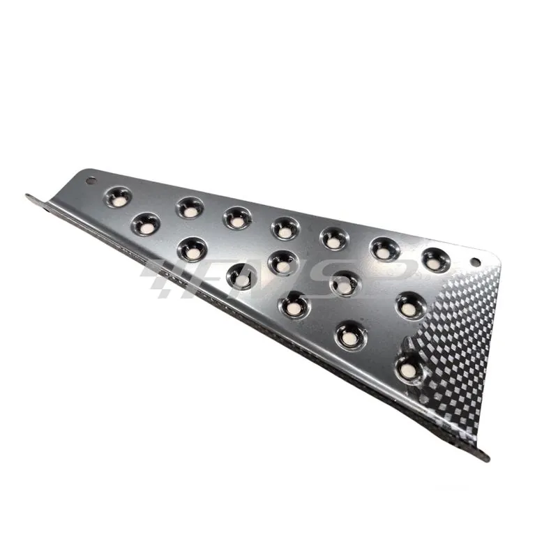 Pedana poggiapiedi alluminio Booster spirit fino al 2003 colore carbonio, 4 pezzi, ricambio T360043