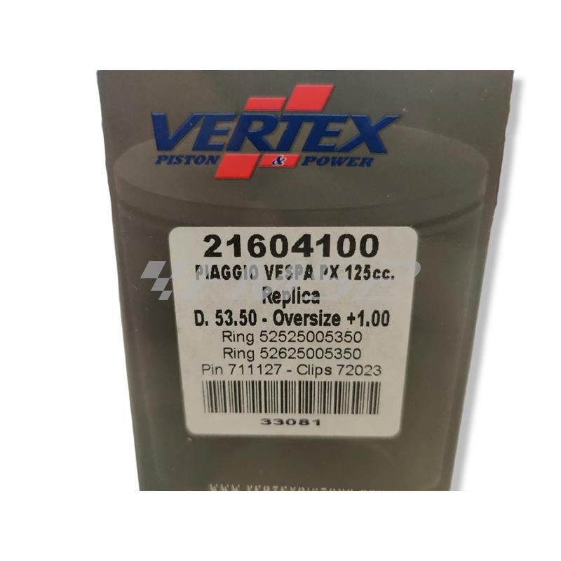 Pistone Piaggio Vespa PX125 diametro 53.50 mm (Vertex), ricambio 21604100