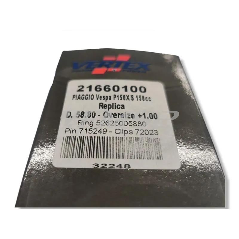 21660100 Pistone Vespa PX150e diametro 58.80 mm (Vertex)