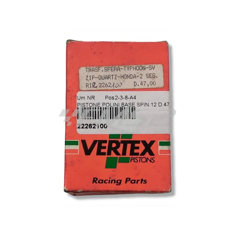 22262100 Pistone Polini base spinotto 12 diametro 47.00 bif (Vertex)