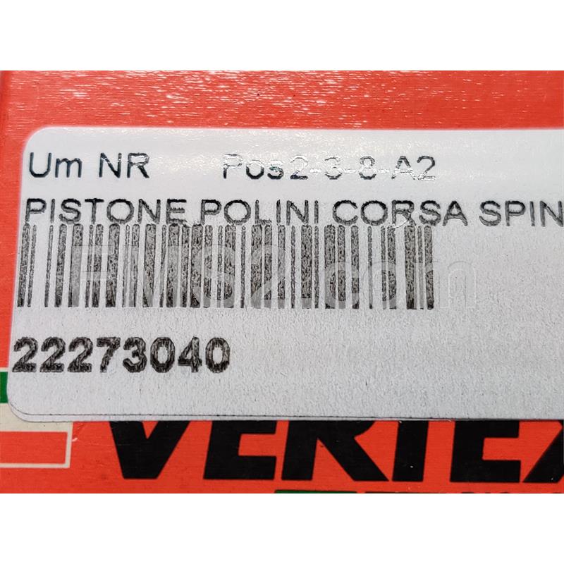 Pistone Polini corsa spinotto 12 diametro 47.40 mon (Vertex), ricambio 22273040