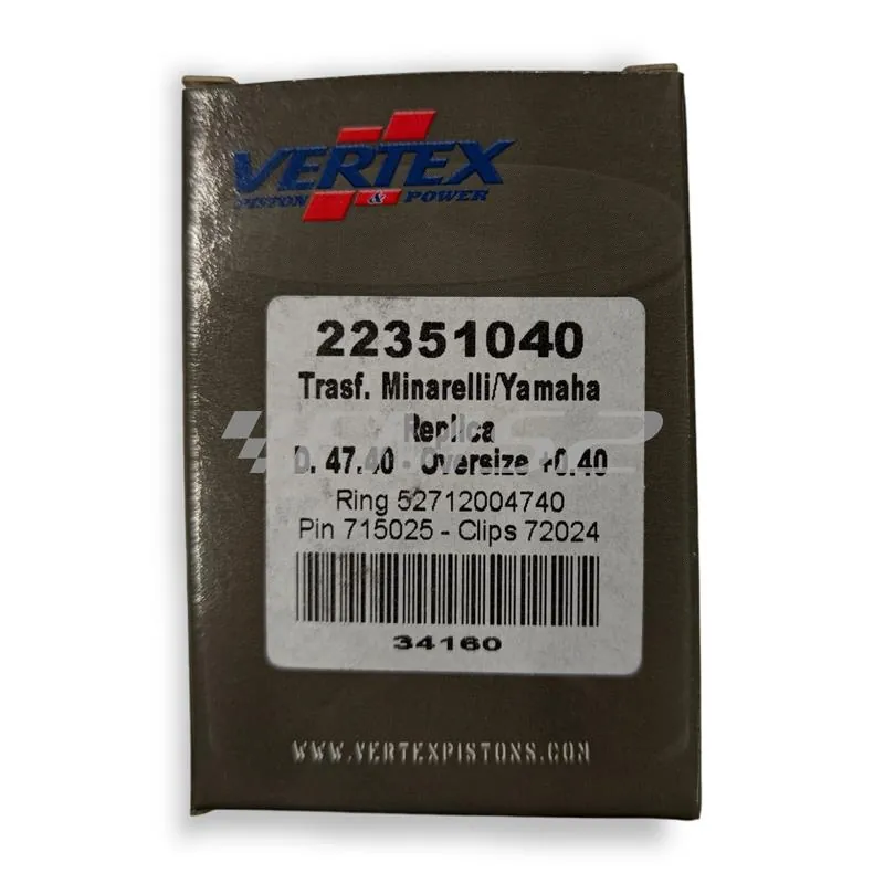 22351040 Pistone Vertex bifascia per Malossi ghisa