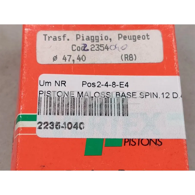 Pistone Vertex monofascia per Malossi ghisa, ricambio 22354040