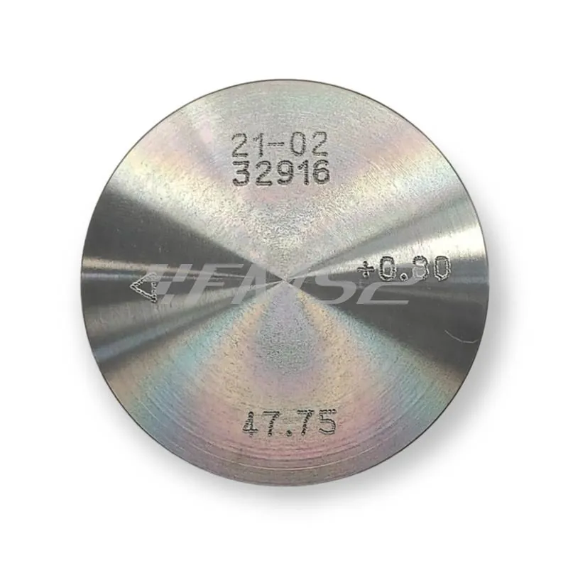 22373080 Pistone Vertex top performance Racing diametro 47,80 mm monofascia spinotto 10mm