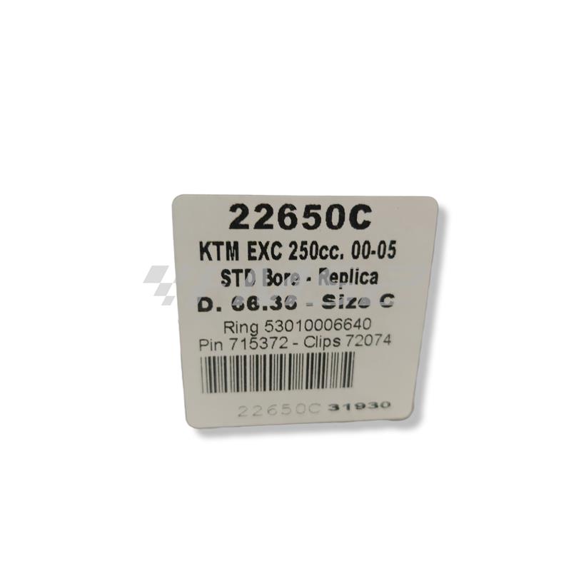 Pistone vertex ktm d.66,36 c replica exc, ricambio 22650C