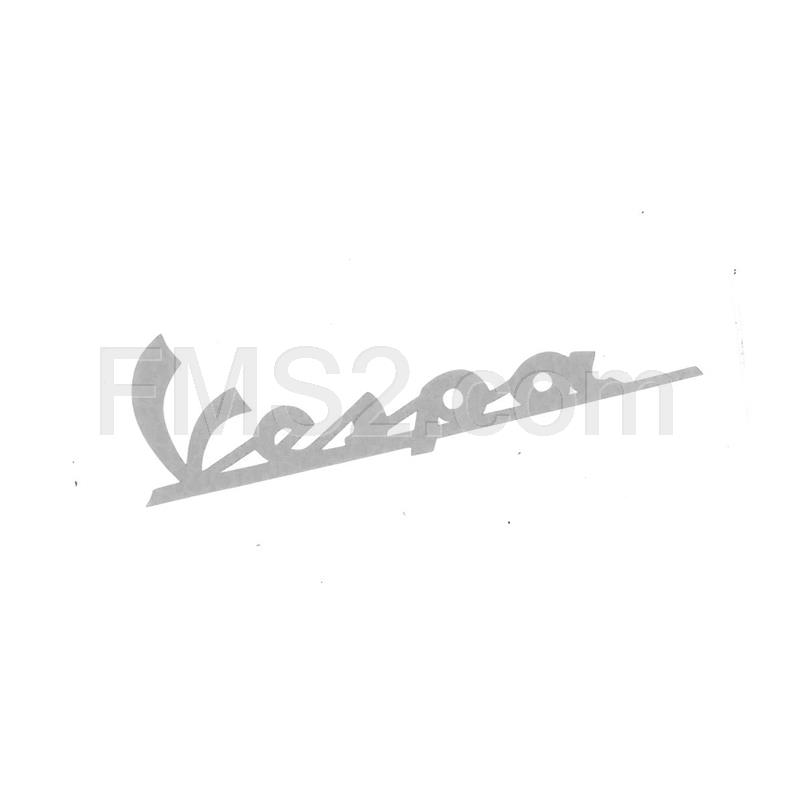 Adesivo scritta Vespa di colore bianco per Vespa 50-125-150-180 (LV2), ricambio 60008714