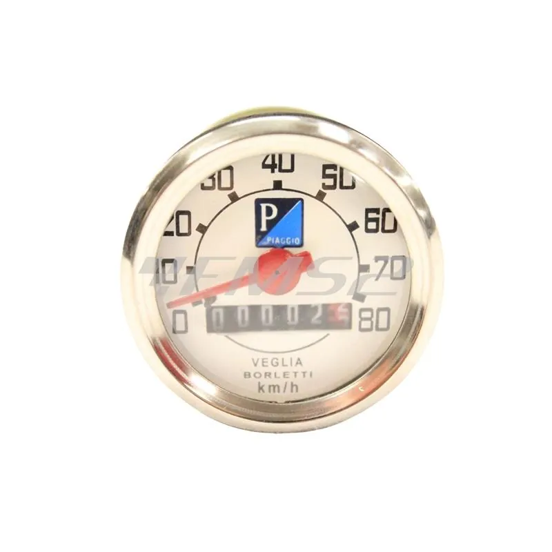 contachilometri Vespa 50 r/n/l tondo 80km/h (LV2), ricambio 60013325