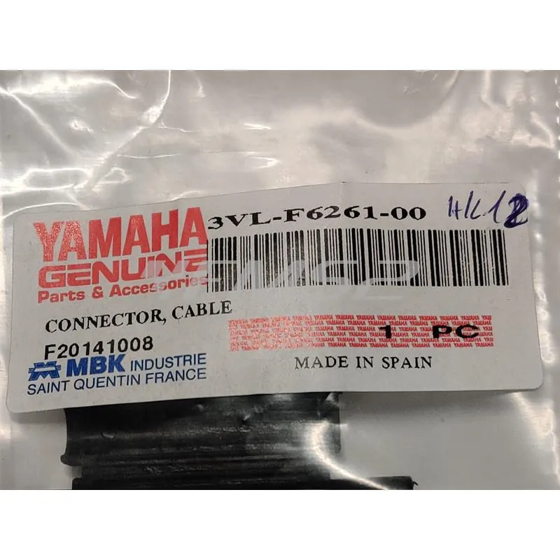 3VLF62610000 Cilindretto connettore sdoppiatore Yamaha in plastica per scooter e maxi scooter Mbk e Yamaha 50 e 100 cc 2 tempi Booster, Nitro, Aerox Bw's