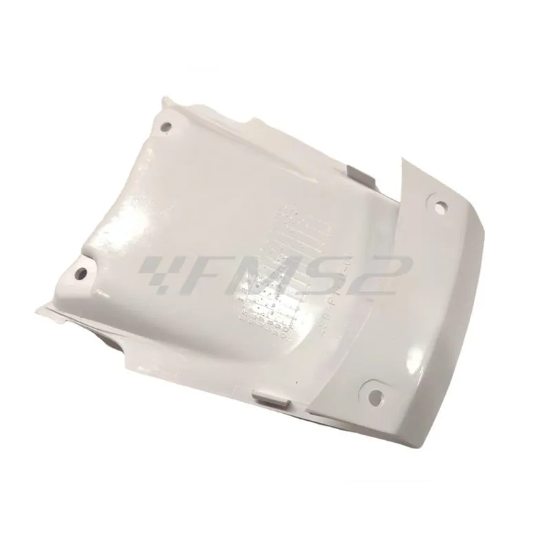 Carena unisci fianchetti posteriori in plastica di colore bianco lucido originale per scooter Mbk Booster Track 50 prodotti dal 1996 fino al 1998, ricambio 4SBF171E3000