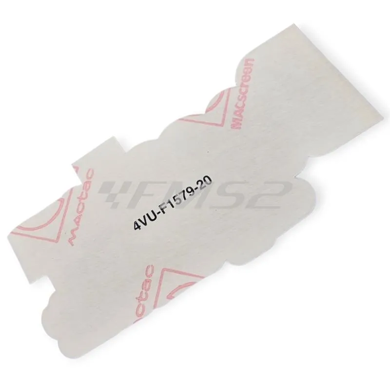 Adesivo originale Yamaha per carena posteriore Mbk Booster Spirit prodotti dal 1996 fino al 1998 di colore viola e rosa metallizzato, ricambio 4VUF15792000