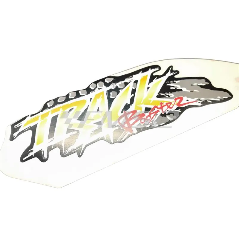 Adesivo decalcomania fianchetto destro di colore nero per MBK Booster track Yamaha, ricambio 4YBF173F1000