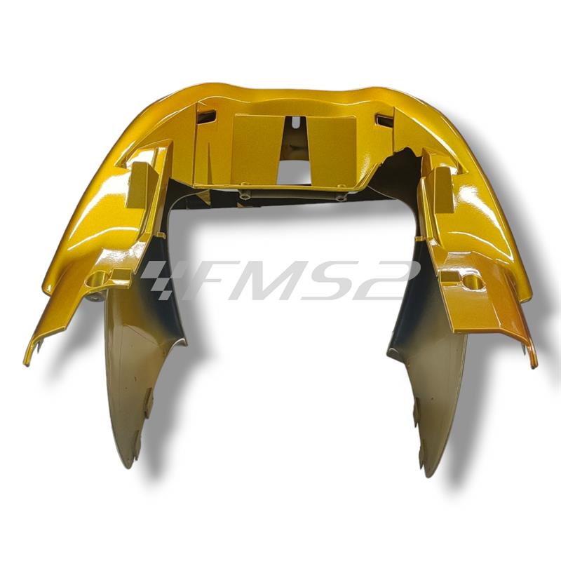 Carena inferiore scudo anteriore Mbk Yamaha di colore giallo metallizzato per scooter Mbk Nitro 50 cc 2 tempi prodotti dal 1997 in poi, ricambio 5BRF835J00P3