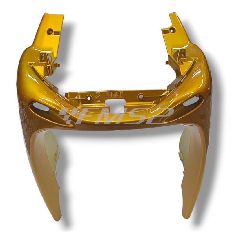 Carena inferiore scudo anteriore Mbk Yamaha di colore giallo metallizzato per scooter Mbk Nitro 50 cc 2 tempi prodotti dal 1997 in poi, ricambio 5BRF835J00P3