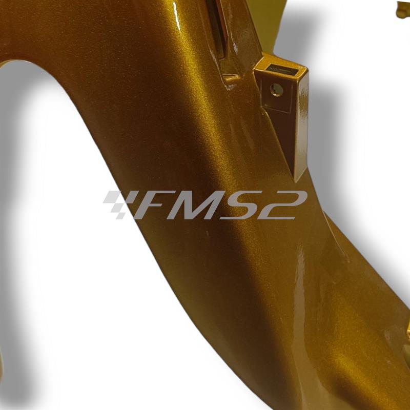 Carena inferiore scudo anteriore Mbk Yamaha di colore giallo metallizzato per scooter Mbk Nitro 50 cc 2 tempi prodotti dal 1997 in poi, ricambio 5BRF835J00P3