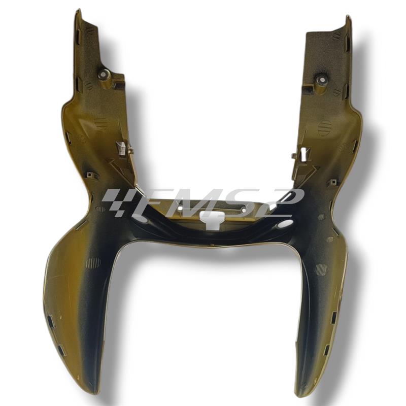 Carena inferiore scudo anteriore Mbk Yamaha di colore giallo metallizzato per scooter Mbk Nitro 50 cc 2 tempi prodotti dal 1997 in poi, ricambio 5BRF835J00P3