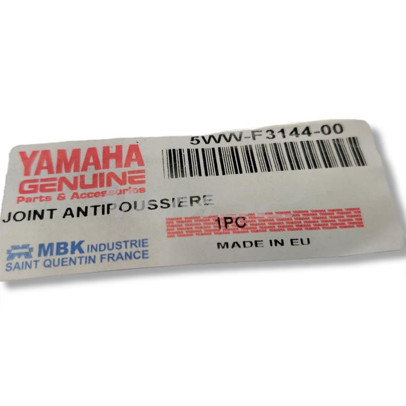 Guarnizione anello di tenuta paraolio parapolvere originale Yamaha per forcella anteriore scooter 50 MBK Booster 2004 e Yamaha BW'S  dal 2, ricambio 5WWF31440000