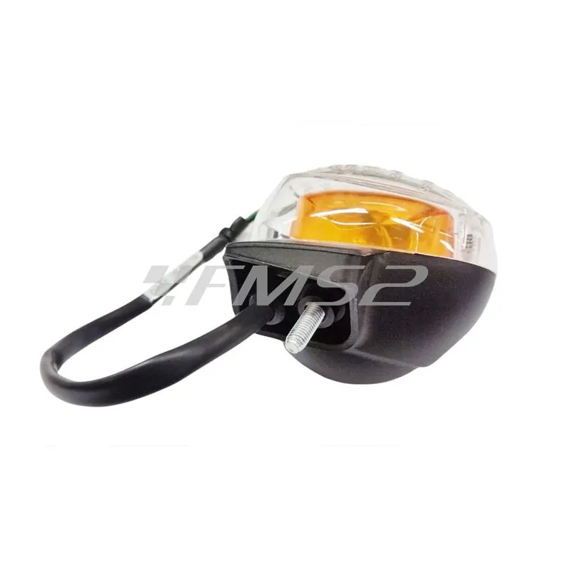 5WWH33200400 Freccia lampeggiatore anteriore destra completa originale Yamaha per Bw's 50 dal 2004 in poi