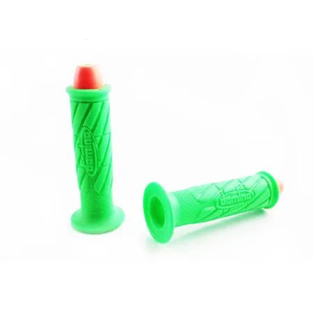 Manopole Scooter Verde Tappo Arancione 007339 | Compatibili Universali per Scooter e Moto
