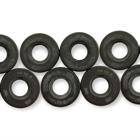 Paraolio rolf in gomma nera con misura 16x35x8 mm per applicazioni varie, ricambio PAR163508