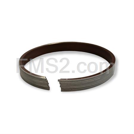 Fascia elastica segmento pistone AC con diametro 47,6 x 0,8 x 1,85 mm in ghisa con riporto cromato g30kb per pistoni monofascia, ricambio N0476008018530K