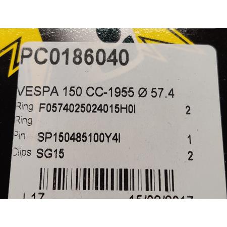Pistone meteor vespa vl1-vb1 diam.57,4, ricambio PC0186040