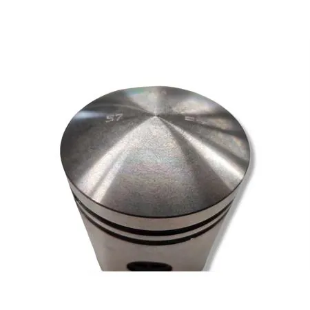 Pistone meteor diametro 57,0 mm bifascia per Piaggio Vespa old model 150 cc completo di fasce elastiche, spinotto e seeger ferma spinotto, ricambio PC0498000