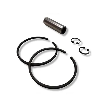 Pistone meteor diametro 57,0 mm bifascia per Piaggio Vespa old model 150 cc completo di fasce elastiche, spinotto e seeger ferma spinotto, ricambio PC0498000