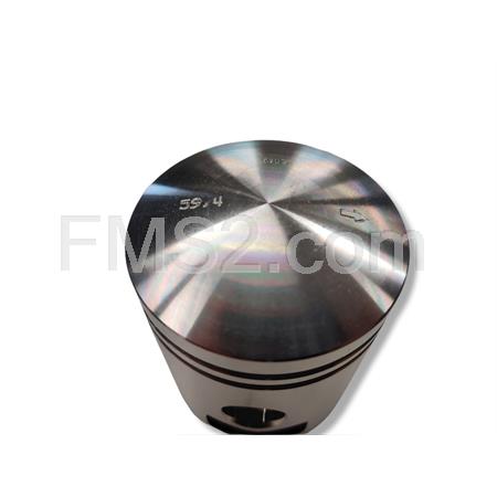 Pistone meteor diametro 59,4 mm bifascia per Piaggio Vespa PX 150 cc completo di fasce elastiche, spinotto e seeger ferma spinotto, ricambio PC1003160