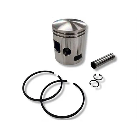 PC1007080 Pistone meteor diametro 67,3 mm bifascia per Piaggio Vespa P200E completo di fasce elastiche, spinotto e seeger ferma spinotto