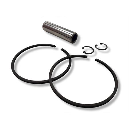 Pistone meteor diametro 68,1 mm bifascia per Piaggio Vespa P200E completo di fasce elastiche, spinotto e seeger ferma spinotto, ricambio PC1007160