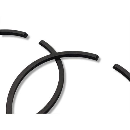 Pistone meteor diametro 68,1 mm bifascia per Piaggio Vespa P200E completo di fasce elastiche, spinotto e seeger ferma spinotto, ricambio PC1007160