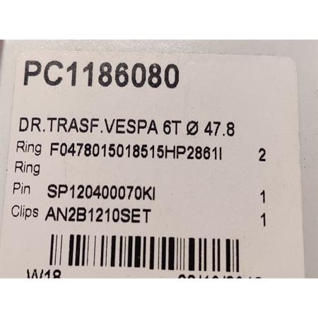 Pistone dr vespa 6t diam.47,8 mm, ricambio PC1186080
