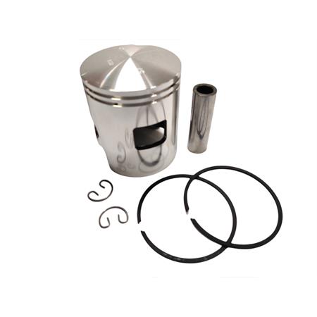 Pistone meteor completo di fasce elastiche, spinotto e seeger da abbinare al gruppo termico POLINI 130 cc luce bassa con diametro 57,0 mm per Piaggio Vespa 125 primavera, 125 ET3, PK125, ricambio PC1249000