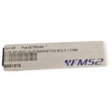 B891618 Tappo scarico olio magnetico M12 passo 1,5 lunghezza 13 mm in ergal anodizzato nero con foro legatura di sicurezza - KTM / HUSQVARNA / GAS GAS