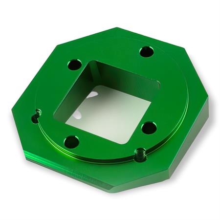 Rialzo collettore Highflow MXS racing in alluminio cnc anodizzato verde per motori Minarelli orizzontali raffreddati ad aria e liquido, ricambio MXS012ET001