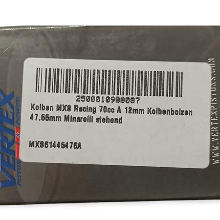 Pistone mxs sport\racing 47,55 spin.12 a, ricambio MXS61445476A