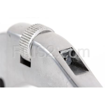 Leva freno o frizione Sip Scooter regolabili di colore argento lucidato per Piaggio Vespa 50, 125 primavera, 125 Et3, PX 125, 150, 200, ricambio 28163500