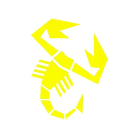 Adesivo scorpione grande giallo