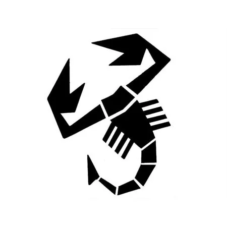 Adesivo scorpione grande nero