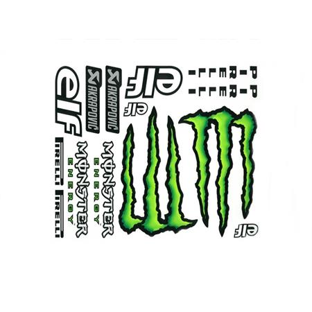 Tabella adesivi per scooter decor kit modello monster, ricambio 5338