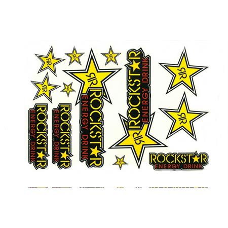 Tabella adesivi per scooter decor kit modello rockstar, ricambio 5344