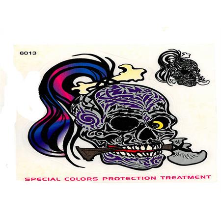 Adesivo Teschio con tatuaggi, ricambio 6013