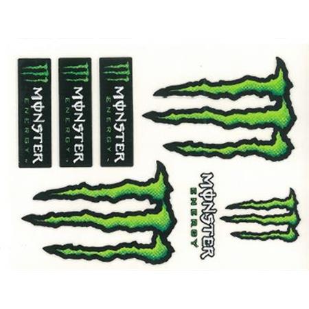 Tabella adesivi originali Monster standard 100 X 120 mm con 6 adesivi, ricambio 6252