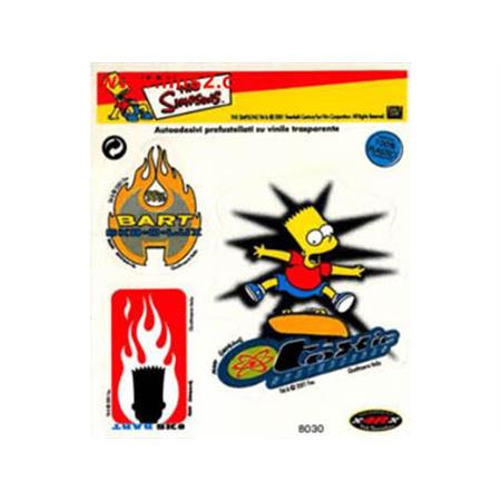 Adesivo bart skate toxic, ricambio 8030