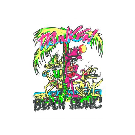 Adesivo drunken beach skunk!, ricambio ADE005