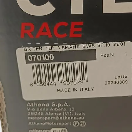 Motore gruppo termico Athena sporting per scooter Mbk Booster e Yamaha bws minarelli verticale con spinotto 10 mm e diametro 47,6 mm 70 cc, ricambio 070100