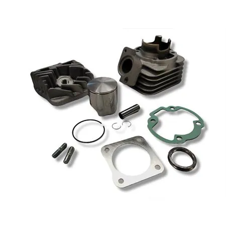 Motore gruppo termico Athena h.p. per scooter Peugeot  Buxy con raffreddamento ad aria e spinotto 12 mm e 5 travasi, ricambio 070600