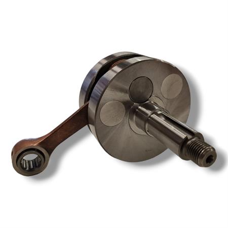 Albero motore Athena Racing a spalle piene per motori Minarelli serie AM6 completo di 2 cuscinetti NTN 6204 C3 corsa standard come l'originale, ricambio 075414
