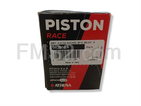 Pistone Athena Racing diametro 47,6 mm selezione A spinotto 12 mm mono fascia e cielo piatto, ricambio 082002.A